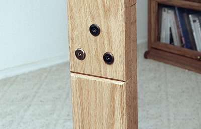 Wood Clothing Rack - Bolt Connectors